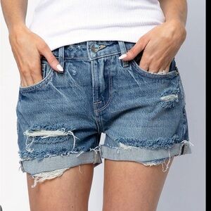 Frame Le garçon denim short in size 26